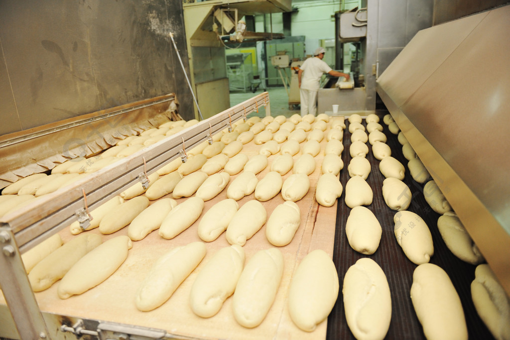 面包烘焙食品工廠生產(chǎn)的新鮮產(chǎn)品產(chǎn)品實拍免費下載_jpg格.